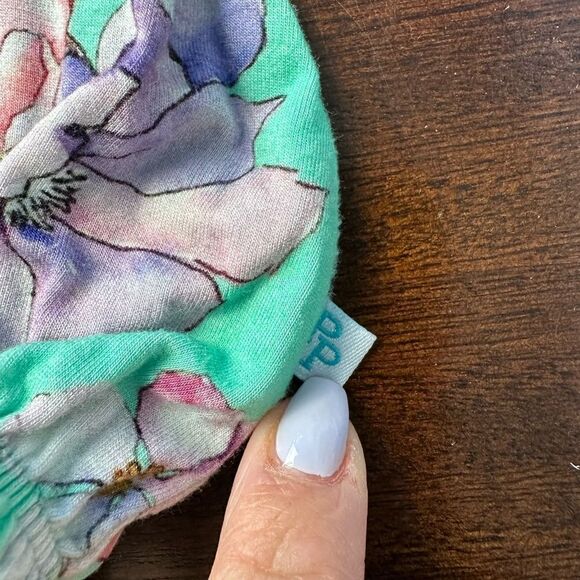 Posh Peanut Long Sleeve Ruffled Bubble Romper - Floral - 0-3M - Picture 8 of 10